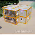 Casa de contenedores de doble pisos resistente a los huracanes